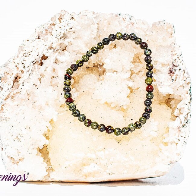 Dragon’s (Dragons Blood Stone) Jasper Bracelets - 4mm Mini