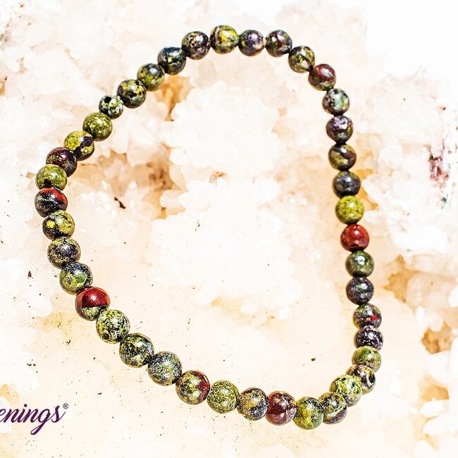 Dragon’s (Dragons Blood Stone) Jasper Bracelets - 4mm Mini