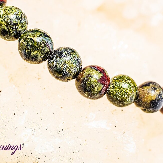 Dragons Blood Jasper Bracelets - 4mm Mini