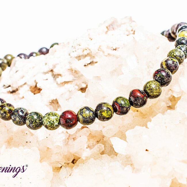 Dragons Blood Jasper Bracelets - 4mm Mini
