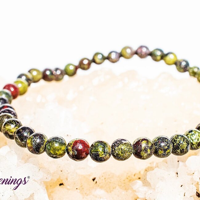Dragons Blood Jasper Bracelets - 4mm Mini