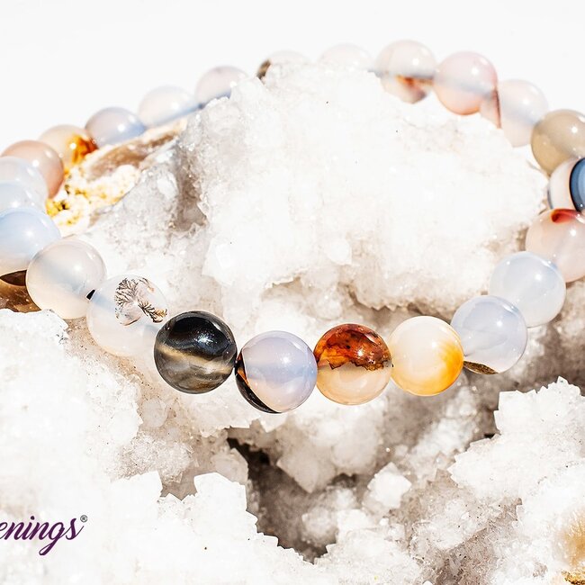 Dendritic Dendric Agate Bracelets - 8mm