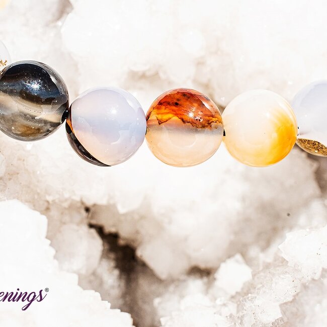 Dendritic Dendric Agate Bracelets - 8mm