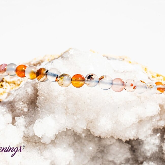 Dendric Dentritic Agate Bracelets - 4mm Mini