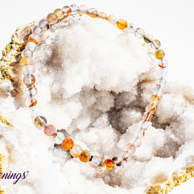 Dendric Dentritic Agate Bracelets - 4mm Mini