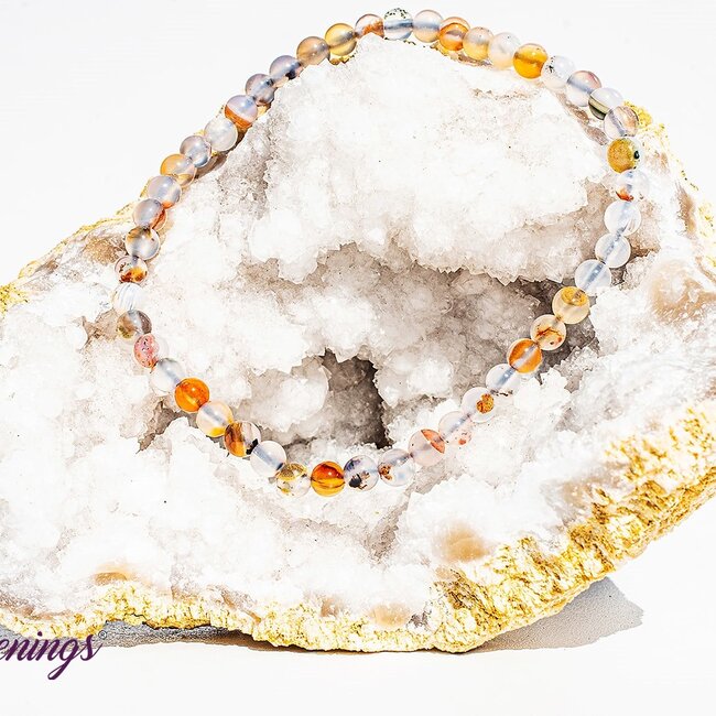 Dendric Dentritic Agate Bracelets - 4mm Mini