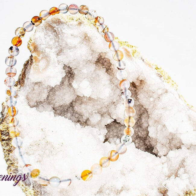 Dendric Dentritic Agate Bracelets - 4mm Mini