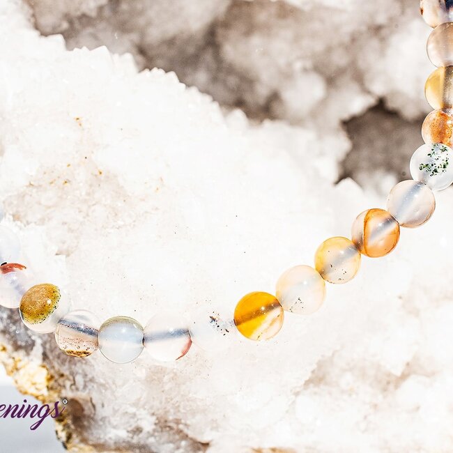 Dendric Dentritic Agate Bracelets - 4mm Mini