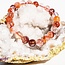 Fire Quartz (Red Hematoid) Bracelets with Rainbows (High Grade) - 7-8mm