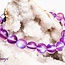 Frosted Mermaid Glass Purple Aura Bracelets - 8mm