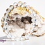 Frosted Mermaid Glass White Aura  Bracelet - 8mm