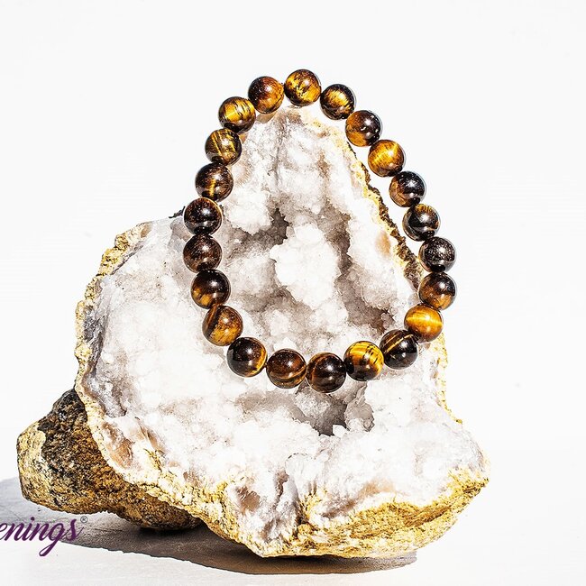 Gold Tigers Eye Bracelets - 8mm