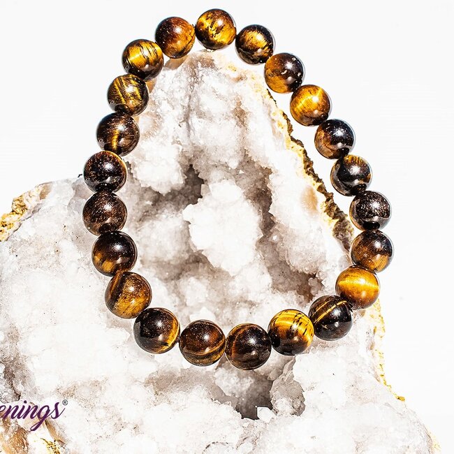 Gold Tigers Eye Bracelets - 8mm