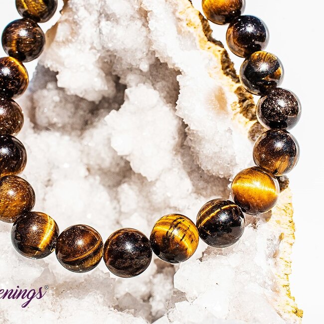 Gold Tigers Eye Bracelets - 8mm