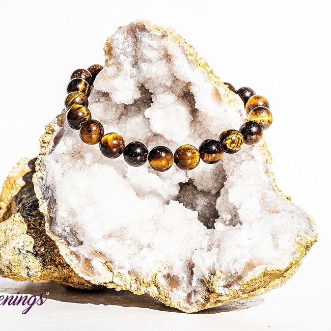 Gold Tigers Eye Bracelets - 8mm