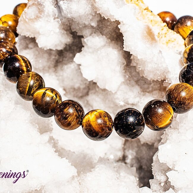 Gold Tigers Eye Bracelets - 8mm