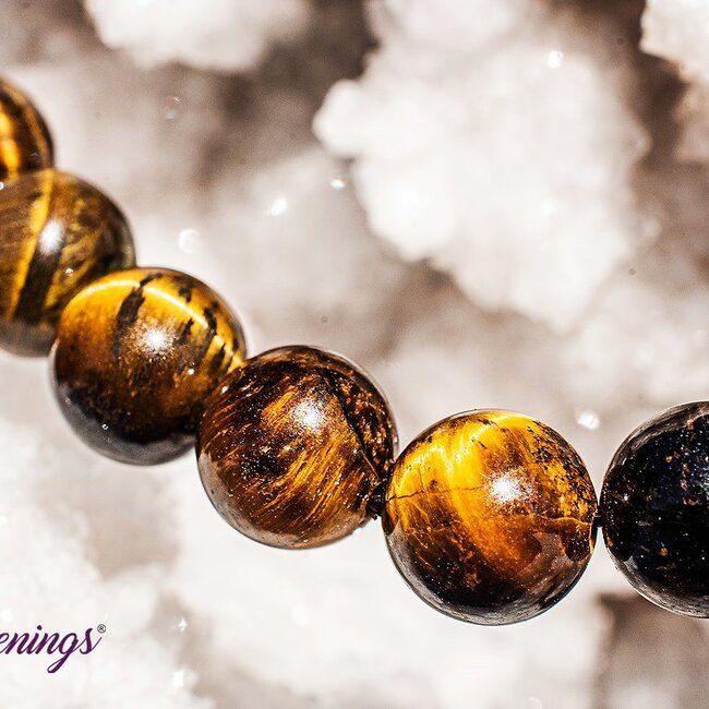 Gold Tigers Eye Bracelets - 8mm