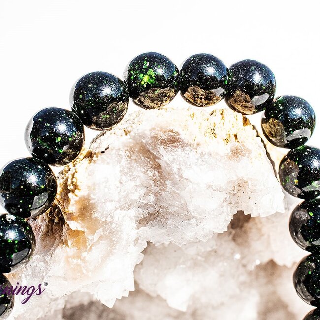 Green Sandstone (Goldstone Gold Stone) Sand Stone Bracelets - 8mm