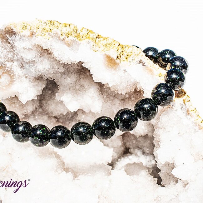 Green Sandstone (Goldstone Gold Stone) Sand Stone Bracelets - 8mm