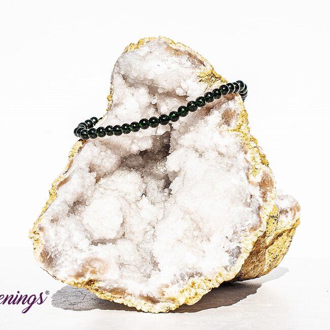 Green Sandstone (Goldstone) Sand Stone Bracelets - 3-4mm