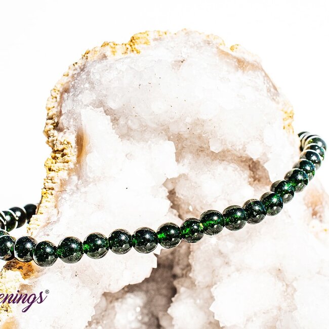 Green Sandstone (Goldstone) Sand Stone Bracelets - 3-4mm