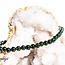 Green Sandstone (Goldstone) Sand Stone Bracelets - 4mm