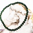 Green Sandstone (Goldstone) Bracelet- 4mm