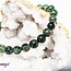 Green Rutilated Rutile Quartz Bracelets - 8mm Epidote Inclusions