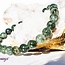 Green Rutilated Rutile Quartz Bracelets - 8mm Epidote Inclusions
