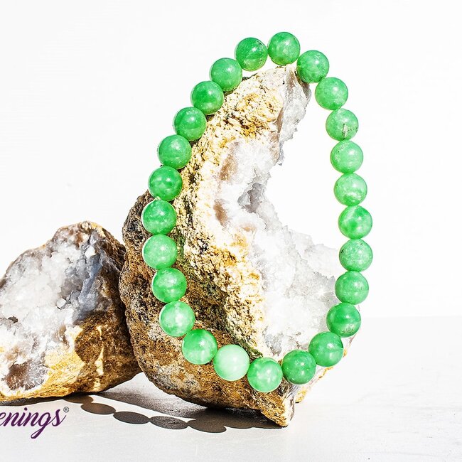 Green Angelite Bracelets (AA Grade) - 8mm