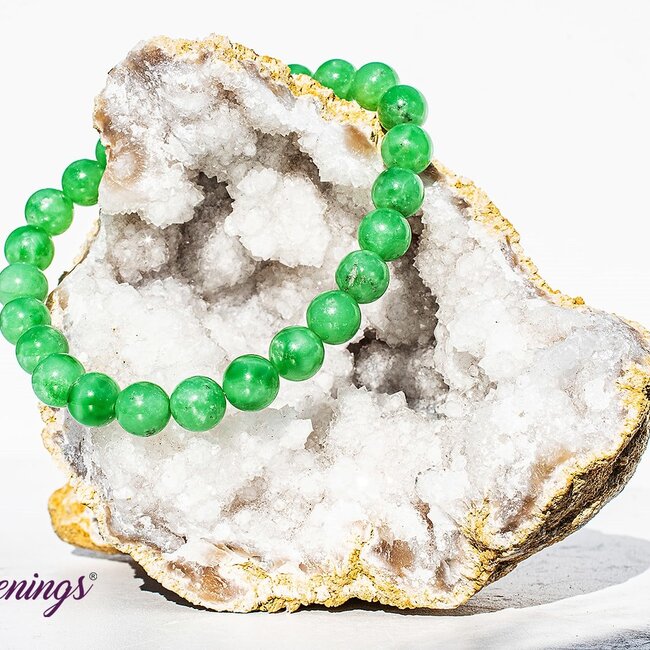 Green Angelite Bracelets - 8mm