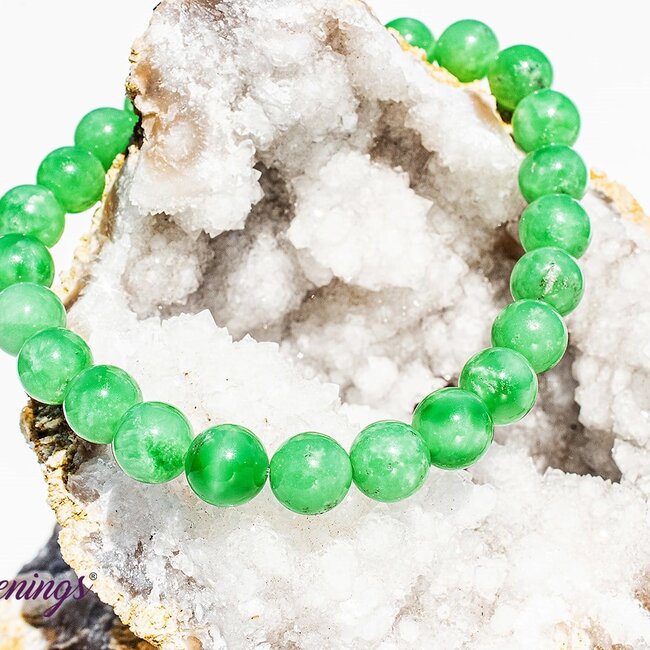 Green Angelite Bracelets (AAA Grade) - 8mm