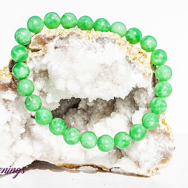 Green Angelite Bracelets (AA Grade) - 8mm