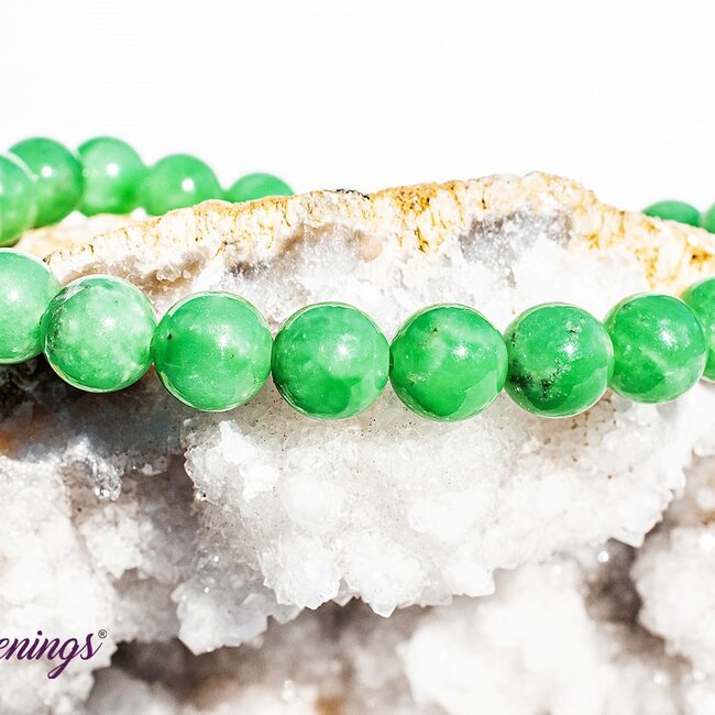 Green Angelite Bracelets (AA Grade) - 8mm