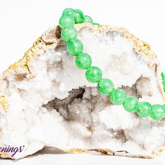 Green Angelite Bracelets (AA Grade) - 8mm