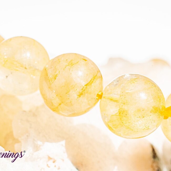 Golden Healer (Yellow Hematoid) Quartz Bracelets - 10 - 11mm