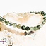 Green Rutilated Rutile Quartz Bracelets - 4mm Mini Epidote Inclusions