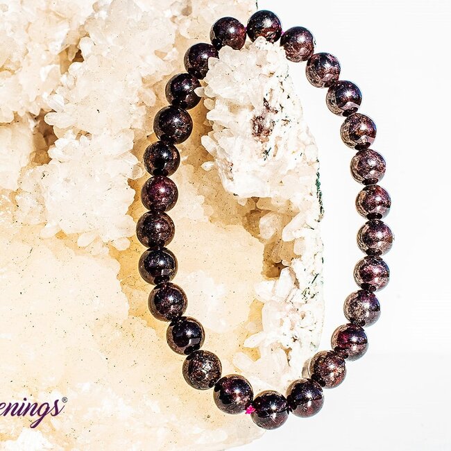 Red Garnet Bracelets - (7 - 8mm)