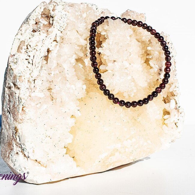 Red Garnet Bracelets - 4mm Mini