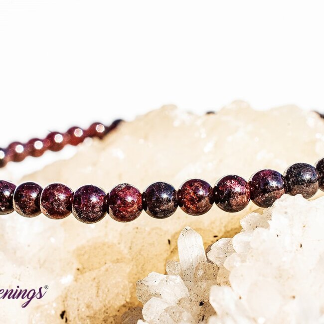 Red Garnet Bracelets - 4mm Mini