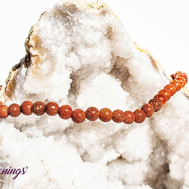 Gold Sandstone (Goldstone) Sand Stone Bracelets - 4mm Mini