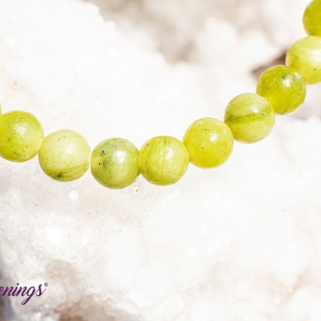 Green Yellow Serpentine Bracelets - 4mm Mini