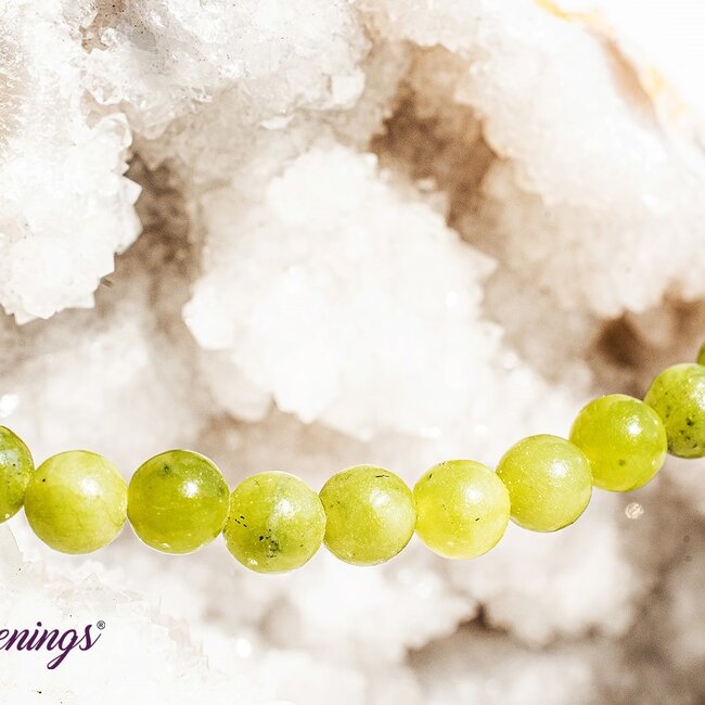 Green Yellow Serpentine Bracelets - 4mm Mini