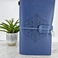 Seed of Life Chakra Journal Notebook - Blue with Crystal Charm