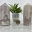 Pink Rose Amethyst Tower Point Generator - Large (3-5")