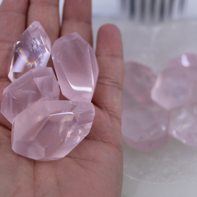 Rose Quartz with Rainbows Free Forms - Small (1-2")
