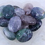 Rainbow Fluorite Palm Pillow Pocket Stone