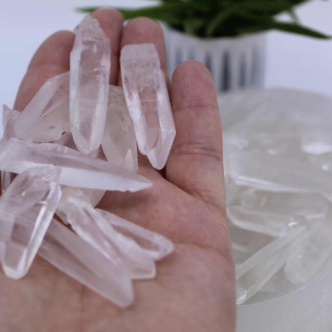 Lemurian (Lumerian) Seed Quartz Points-Medium Rough Raw Natural