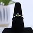 Watermelon Green Tourmaline Ring-Size 8 Faceted Oval Sterling Silver