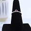 Watermelon Tourmaline (Pink) Faceted Round Ring-Size 7 Sterling Silver